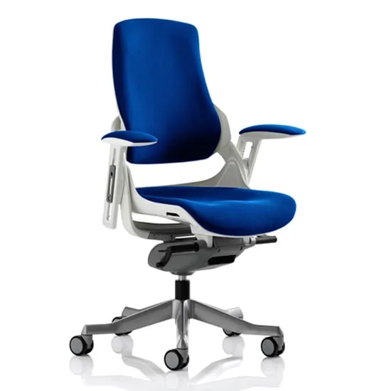 Zure Executive Office Chair with Arms - Blue, Elastomer