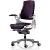 Zure Executive Office Chair with Arms - Purple, Elastomer