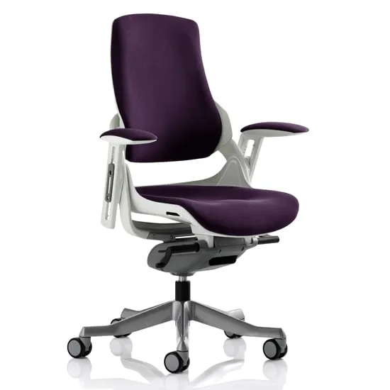 Zure Executive Office Chair with Arms - Purple, Elastomer
