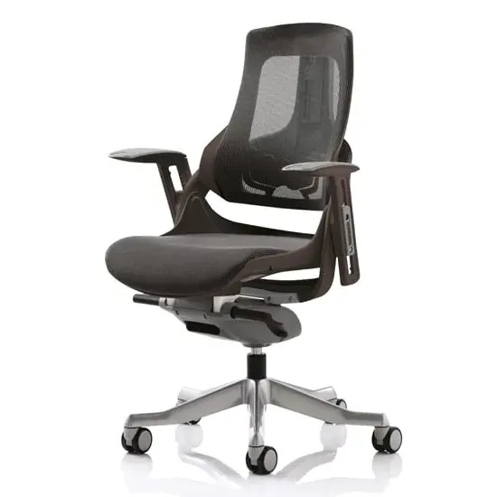 Zure Office Chair with Arms - Charcoal, Mesh image