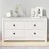 Zurich Pinewood Storage Cabinet with 2 Drawers - White