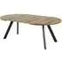 Zurich Round Extendable Dining Table - Oak, Metal