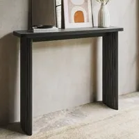 Jarel Slim Console Table - Black Oak alternate view
