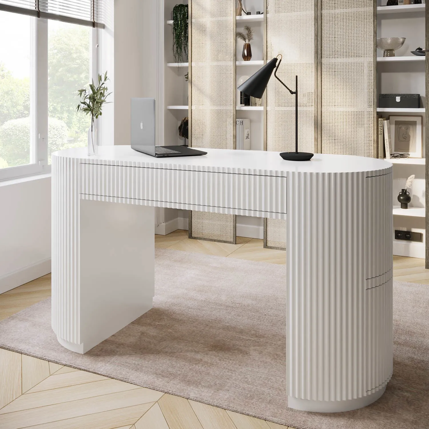 large-white-ribbed-desk-with-drawers-finn image