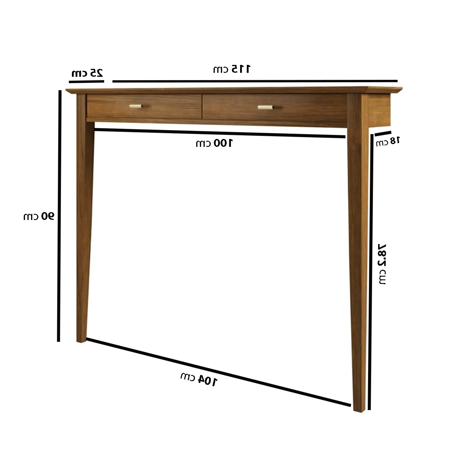 Noa Narrow Radiator Cover - Brown, Walnut Veneer alternate view
