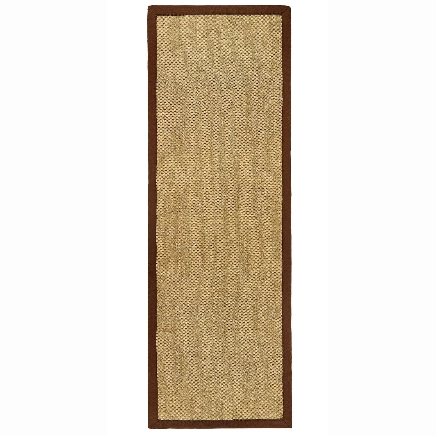 Origins Sisal Runner Rug with Brown Border - Beige, Sisal alternate view