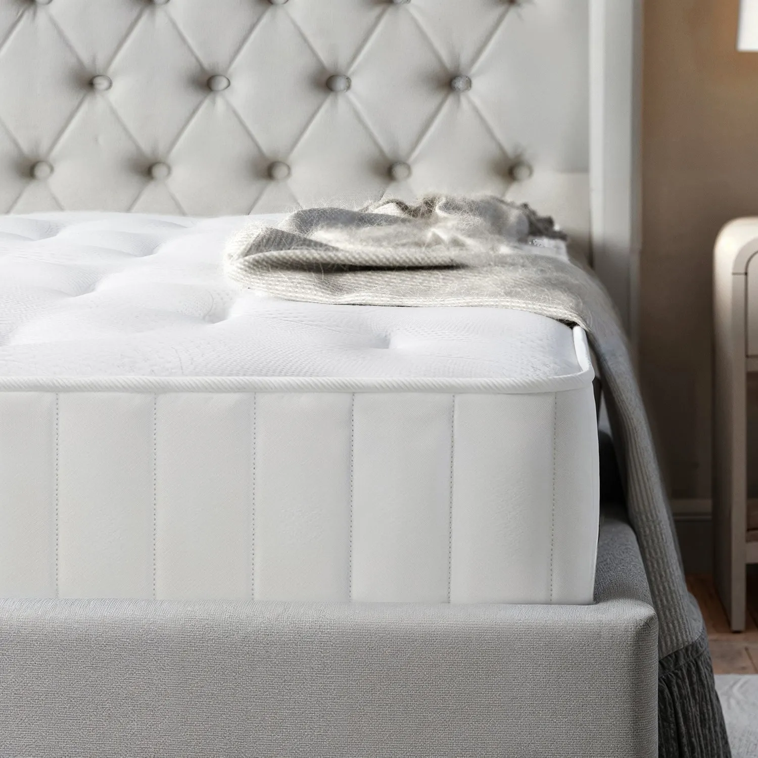 Essentials Super King Mattress 1000 Pocket Sprung - White product