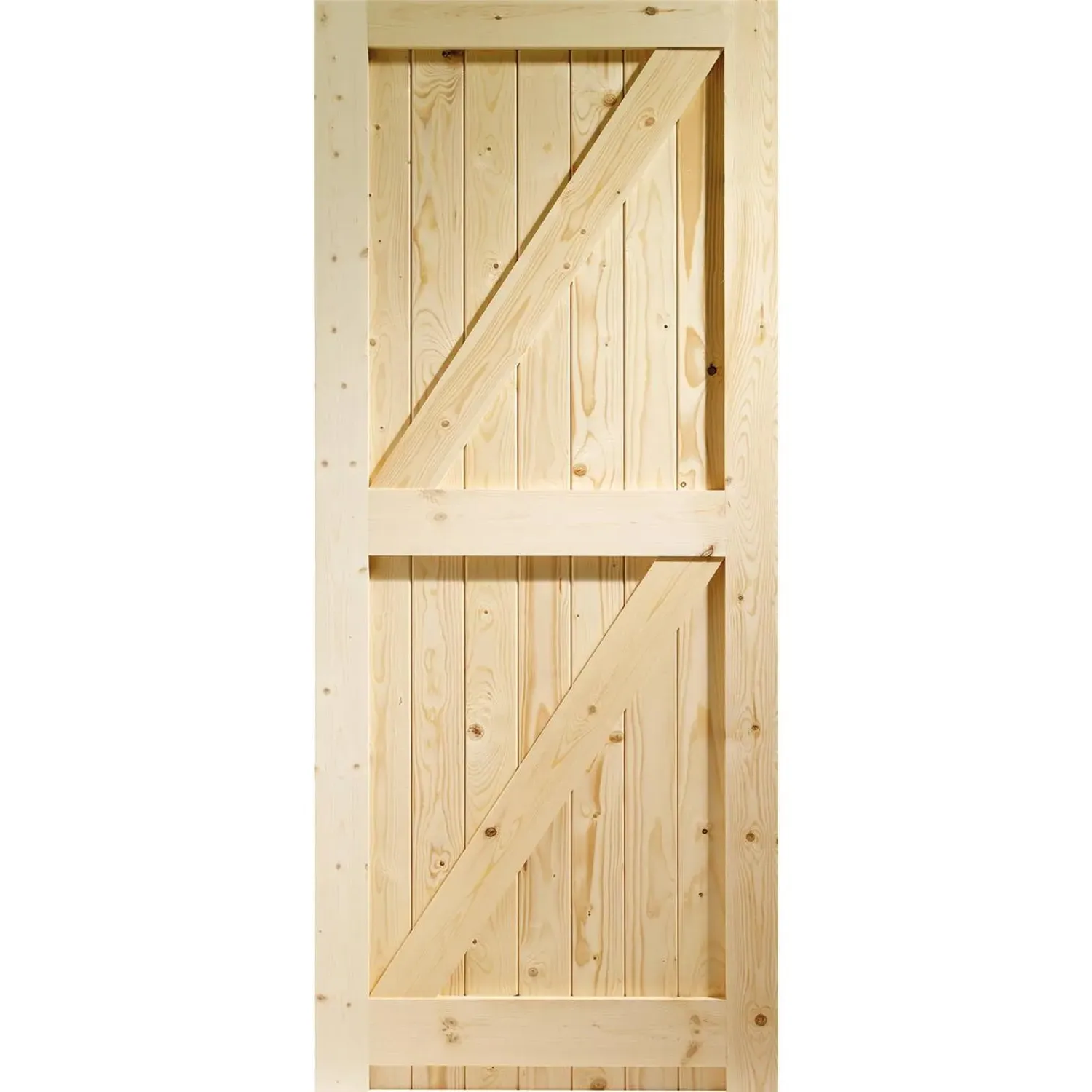 Pine Framed Ledged & Braced Garden Gate - Unfinished alternate view