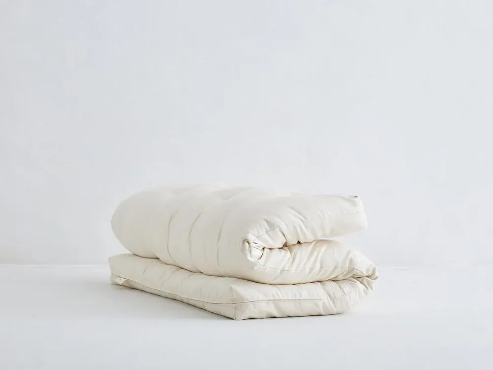 3 Inch Twin Shiki Futon Mattress - Organic Wool, Cotton image