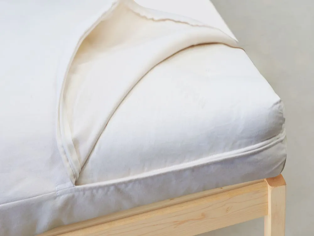 Double 3-5" Organic Cotton Barrier Cover - Mattress & Futon product
