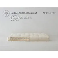 Ecopure Queen Size Futon Mattress - Latex, Wool alternate view