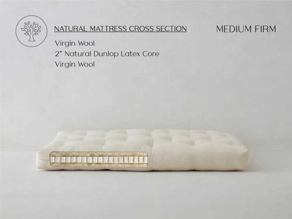 Ecopure Queen Size Futon Mattress - Latex, Wool product