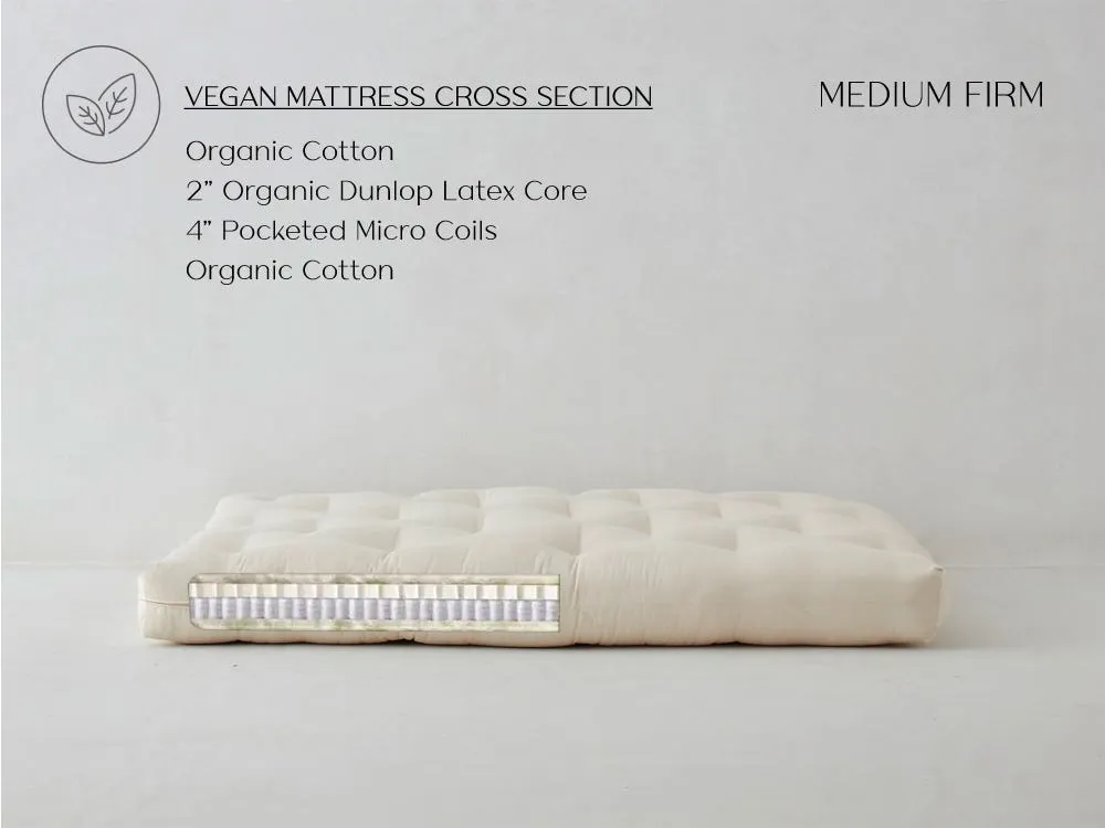 Full Loveseat Latex Futon Couch Mattress - Organic Cotton product