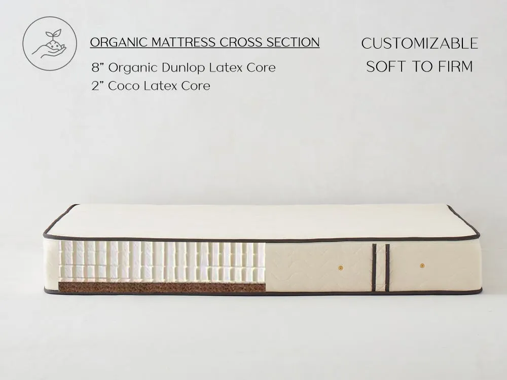 Moonlight Full Size Organic Latex Mattress - Cotton, Wool product