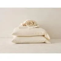 NatureSoft Organic Cotton Sheets & Pillow Set - Natural alternate view