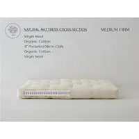 Pure Comfort Queen Futon Mattress Medium Firm - Organic Cotton, Wool alternate view