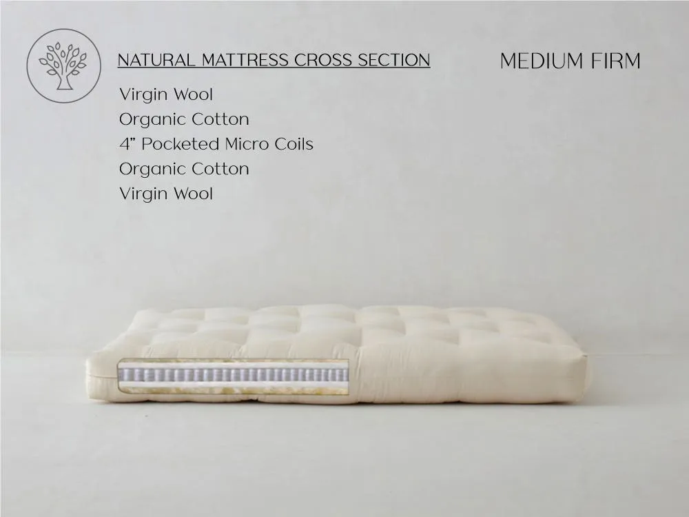 Pure Comfort Queen Futon Mattress Medium Firm - Organic Cotton, Wool product