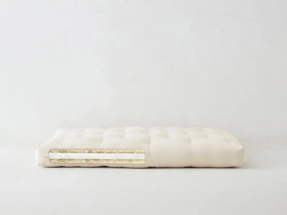 Pure Rest Full Double X-Long Futon Mattress - Natural, Cotton Wool product