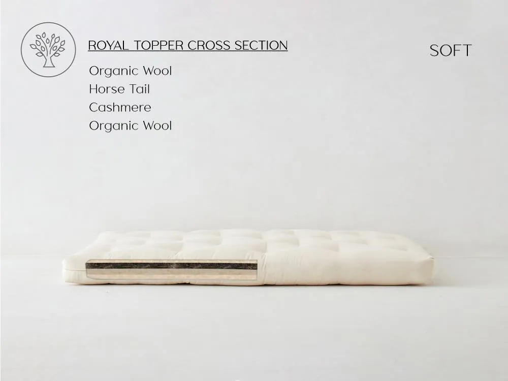 Royal Luxury Horsehair Mattress Topper - Wool, Latex, Cashmere product