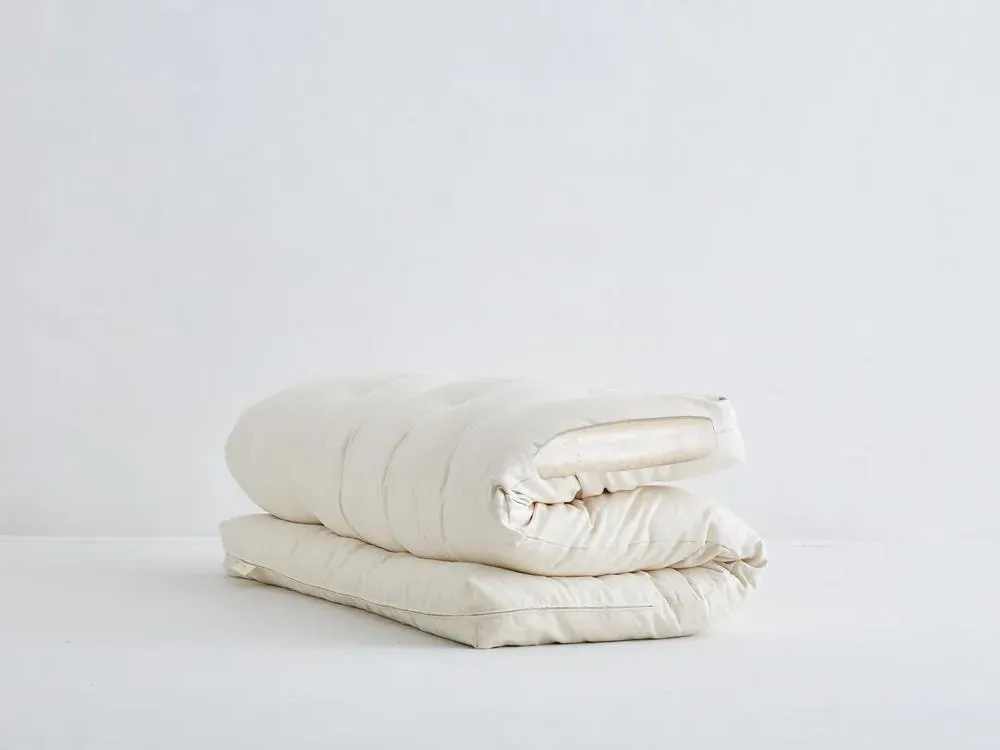 Shiki Futon Bed - Natural Wool, Organic Cotton image