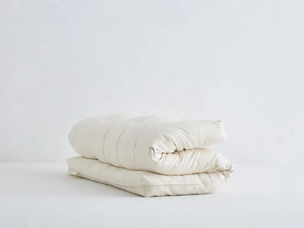 Shikibuton Folding Futon Mattress - Wool, Natural Latex alternate view