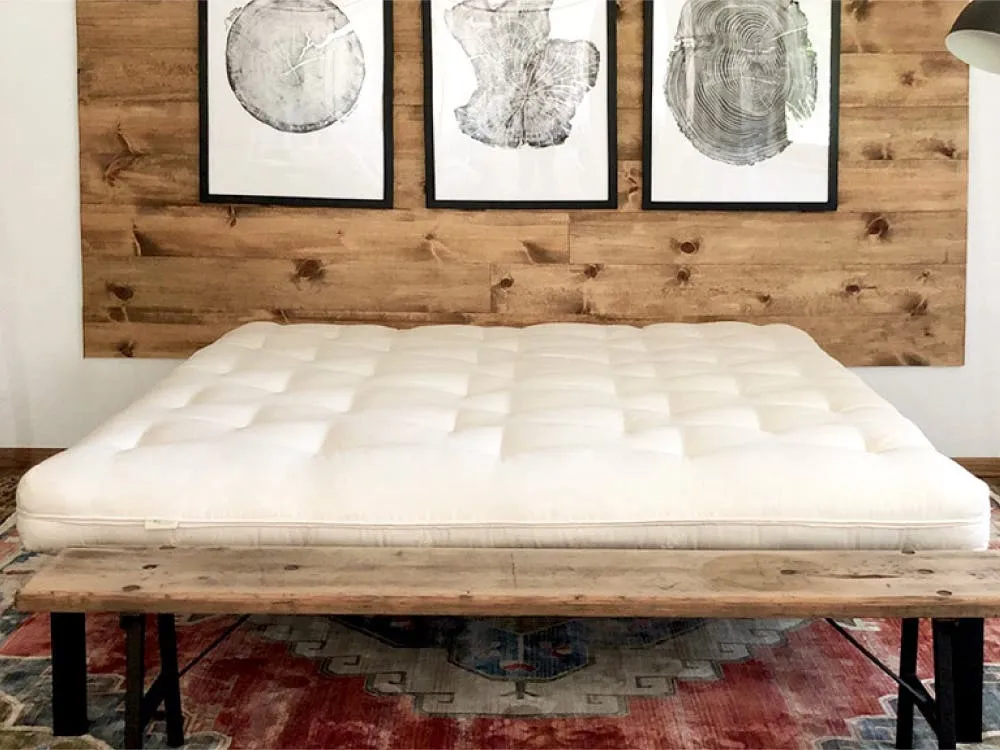 Single Organic Latex Futon Mattress Extra Firm - Organic Cotton product