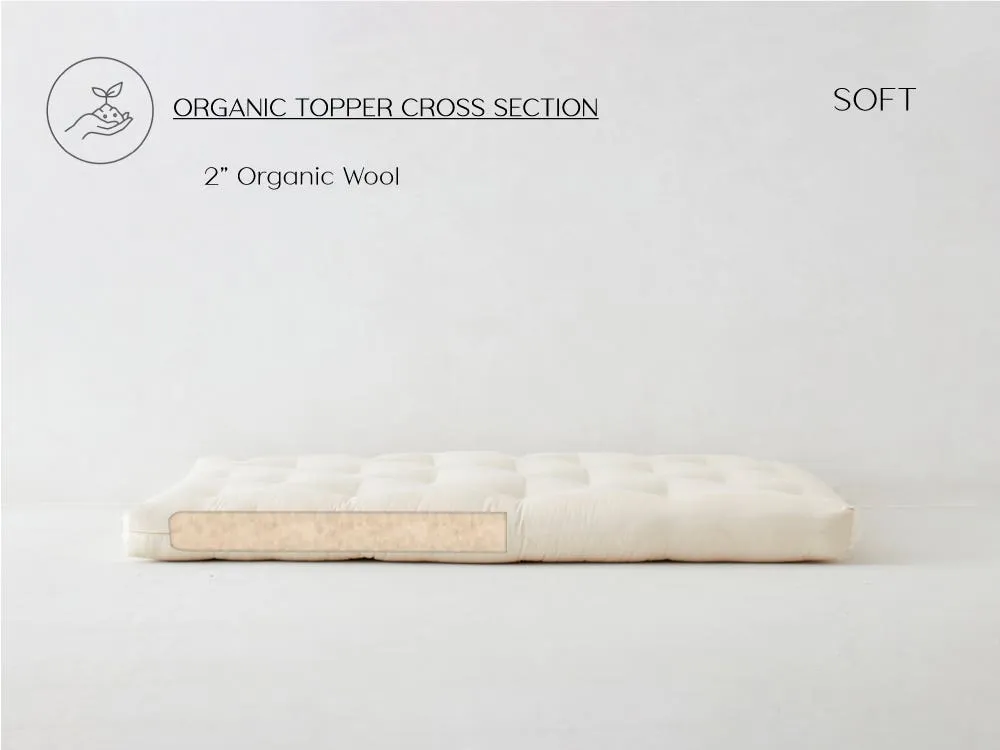 Teddy Organic Wool 2 Inch Mattress Topper product