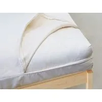 Twin Mattress Barrier Cover with Zipper - Organic Cotton alternate view