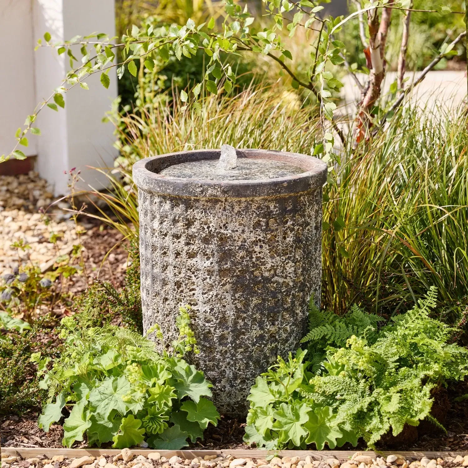 Arden Tall Courtyard Water Feature - Stone Glaze product