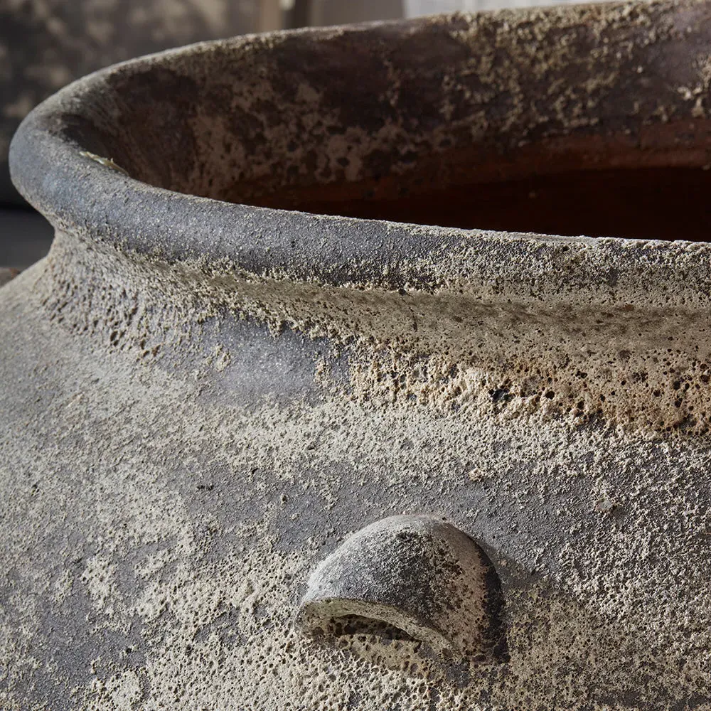 Garden Plant Jar with Drainage - Ancient Stone