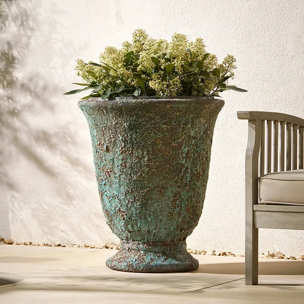 Joie Stone Urn Garden Planter - Turquoise, Clay product