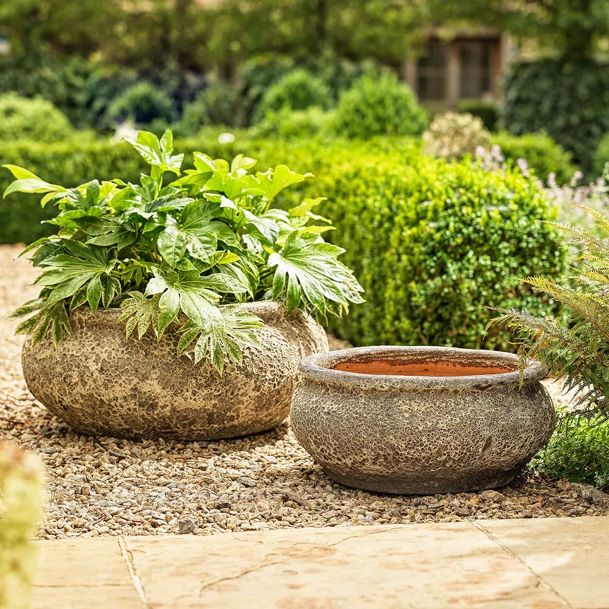 Large Bowl Planter - Ancient Stone, Clay
