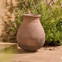 Stone Jar Planter - Ancient, Clay