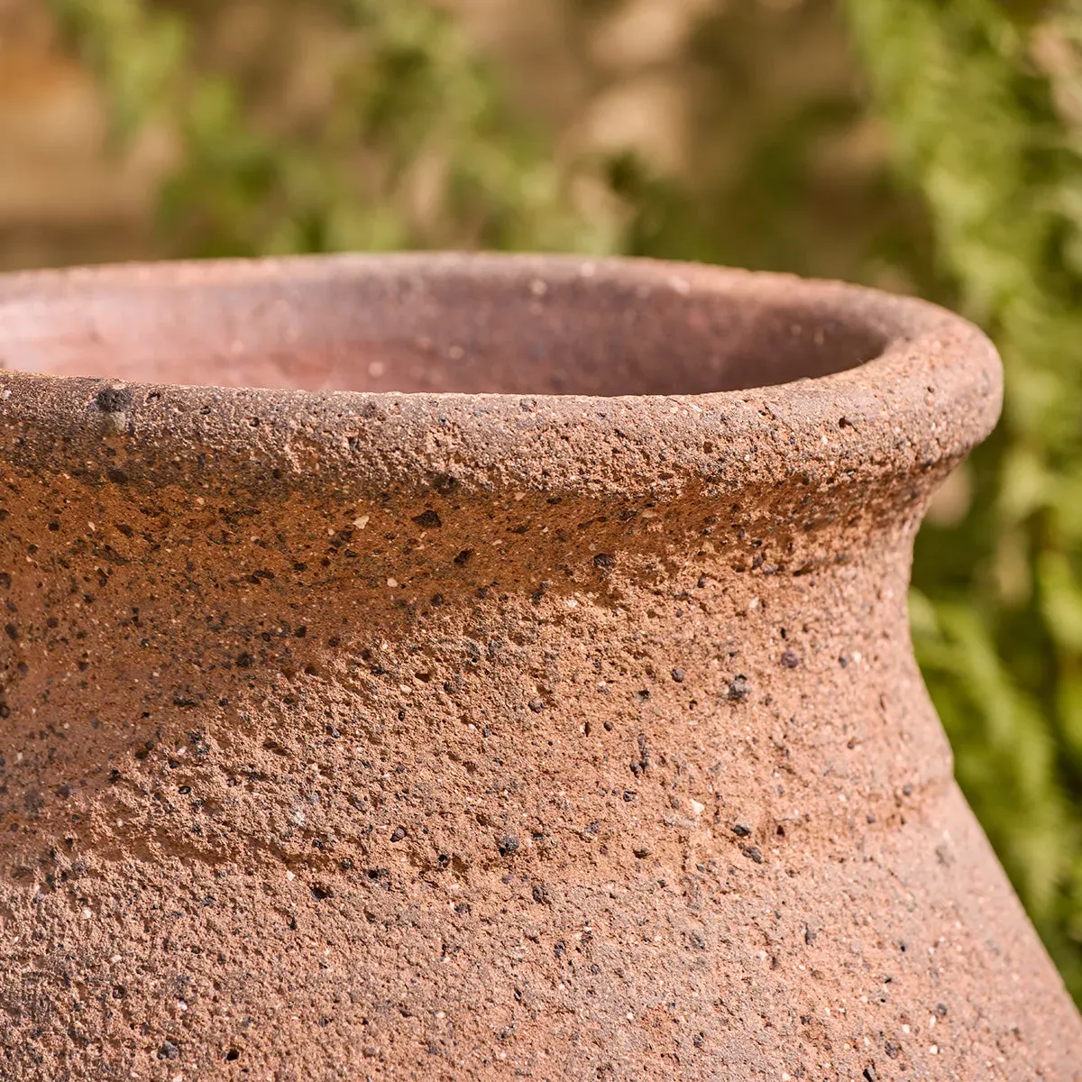 Stone Jar Planter - Glazed Clay