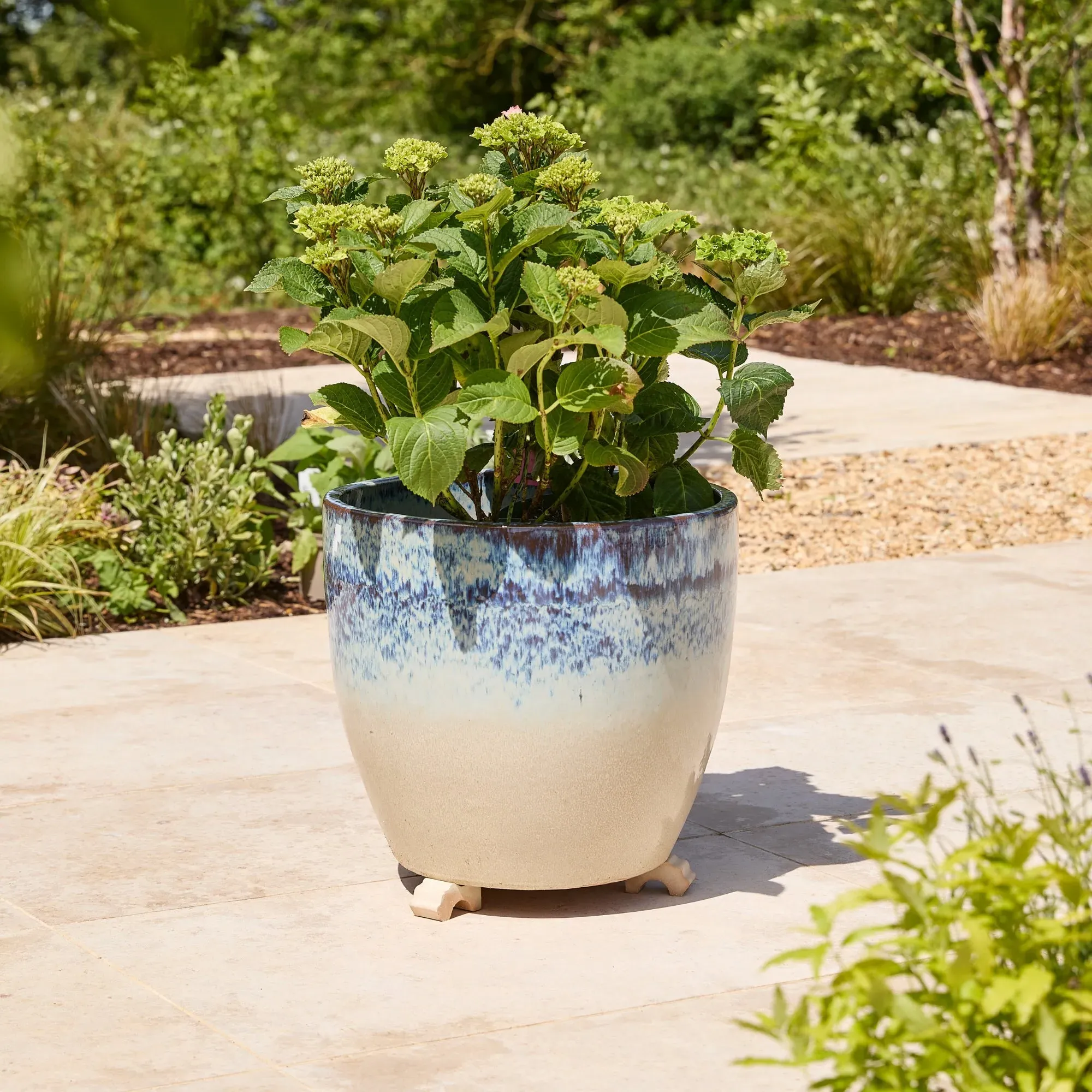 Terracotta Pot Feet Set of 3 - Antique Finish alternate view