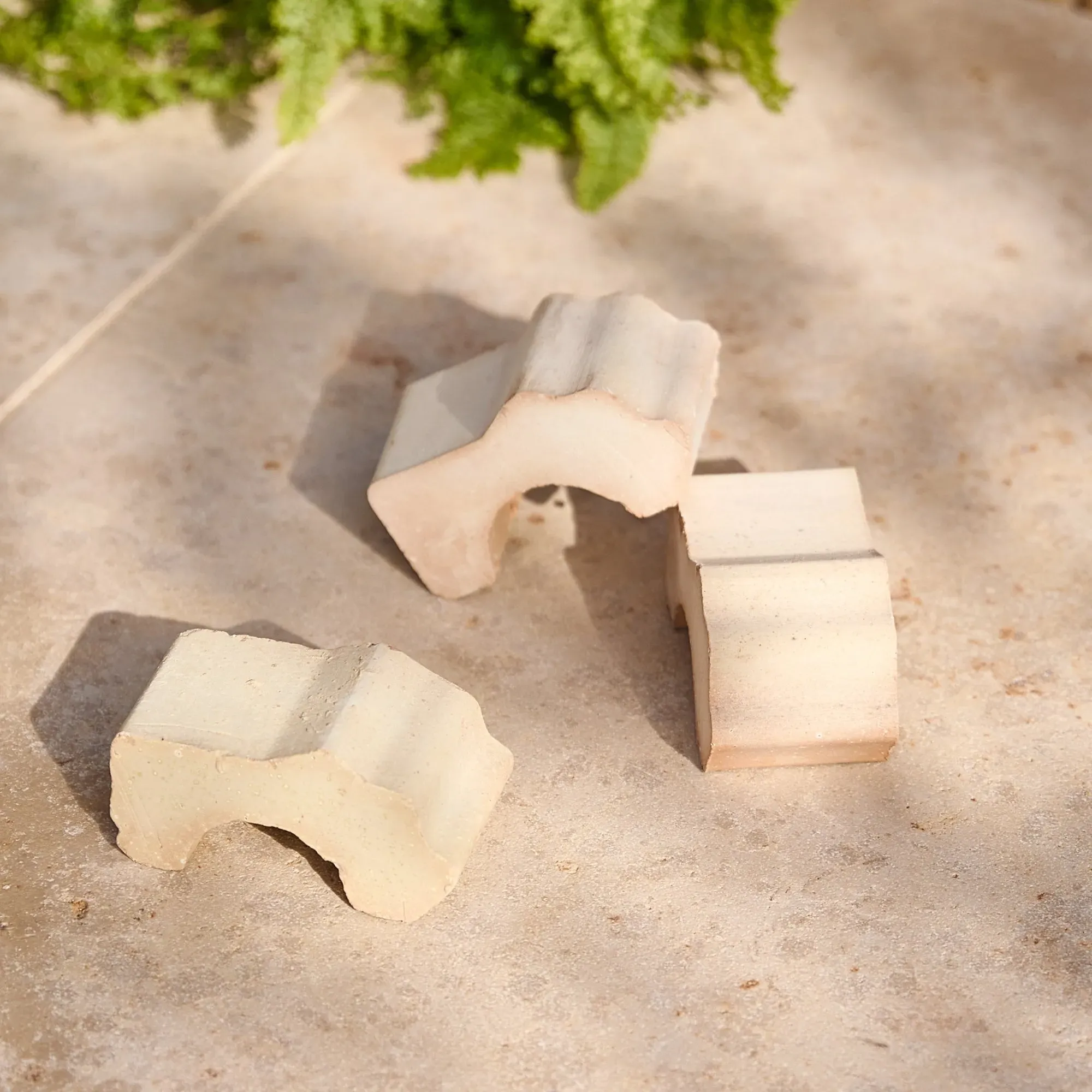 Terracotta Pot Feet Set of 3 - Antique Finish product