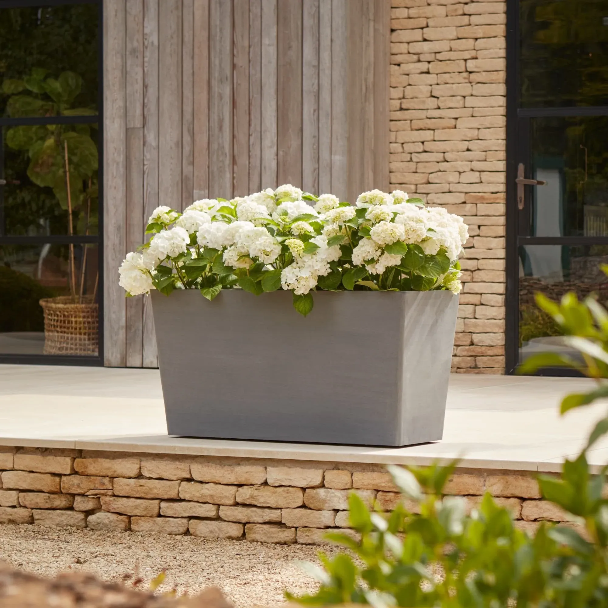 Extra Large Wheeled Trough - Charcoal, Plastic