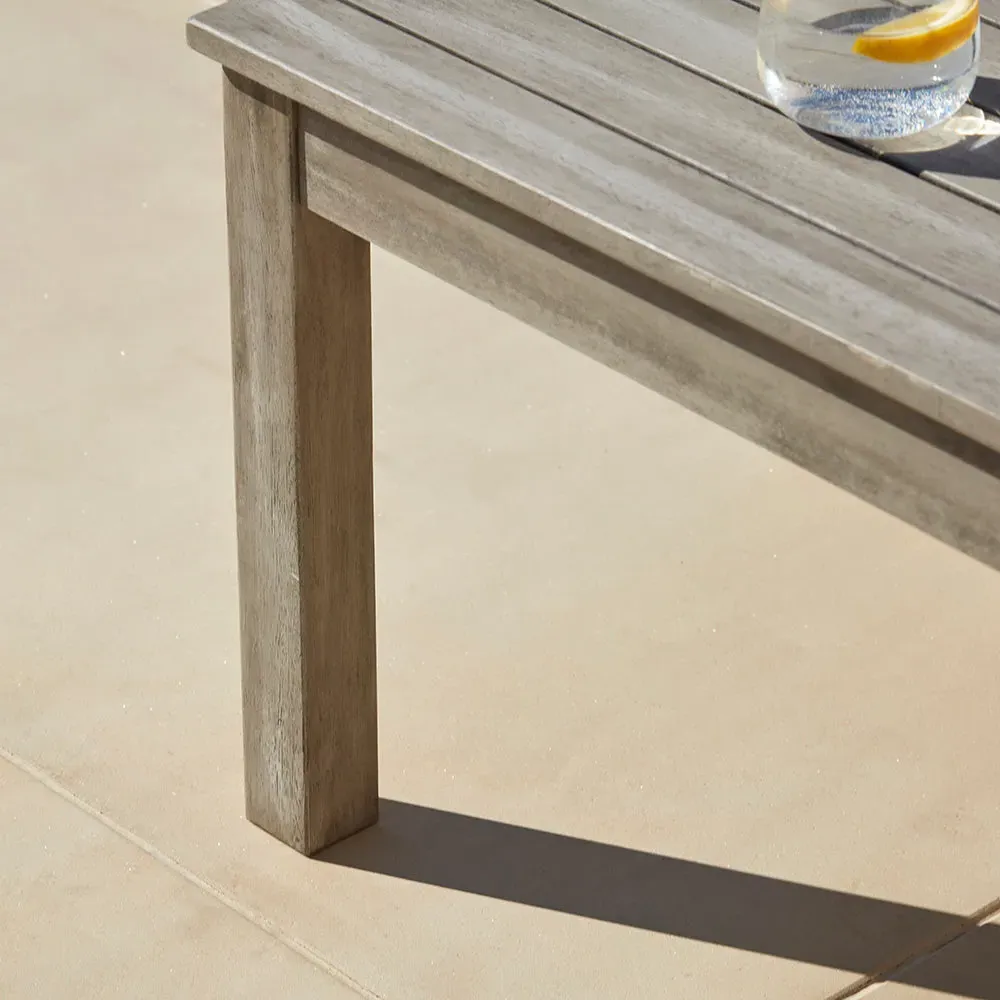 2-Seater Garden Sofa Set with Table - Grey Wash