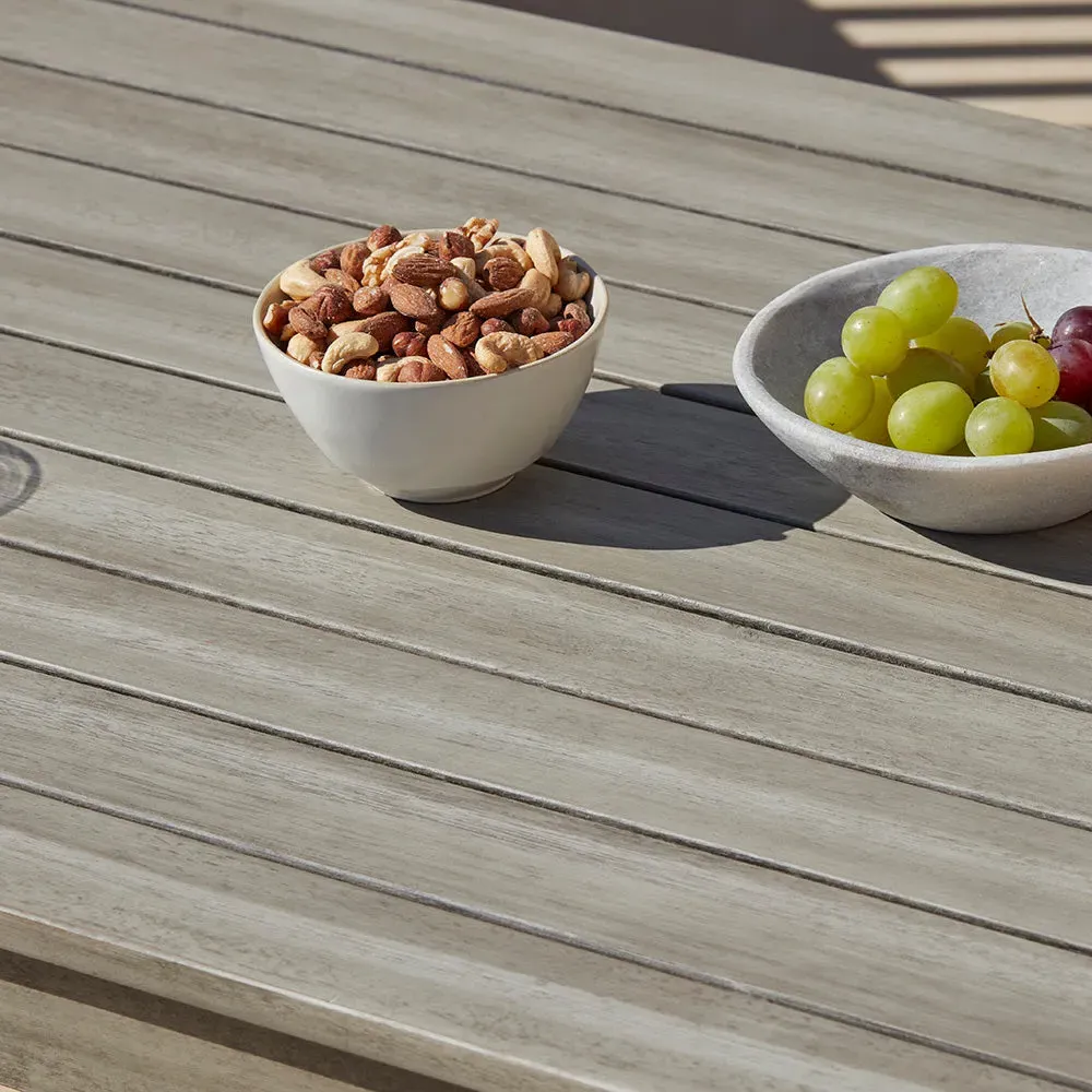 2-Seater Garden Sofa Set with Table - Natural