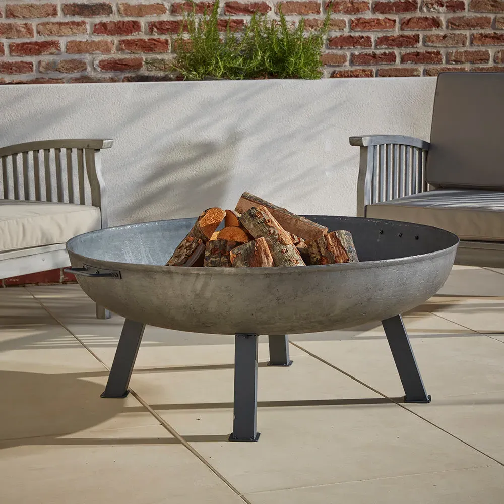 Hoole Round Outdoor Fire Pit with Legs - Cast Iron product