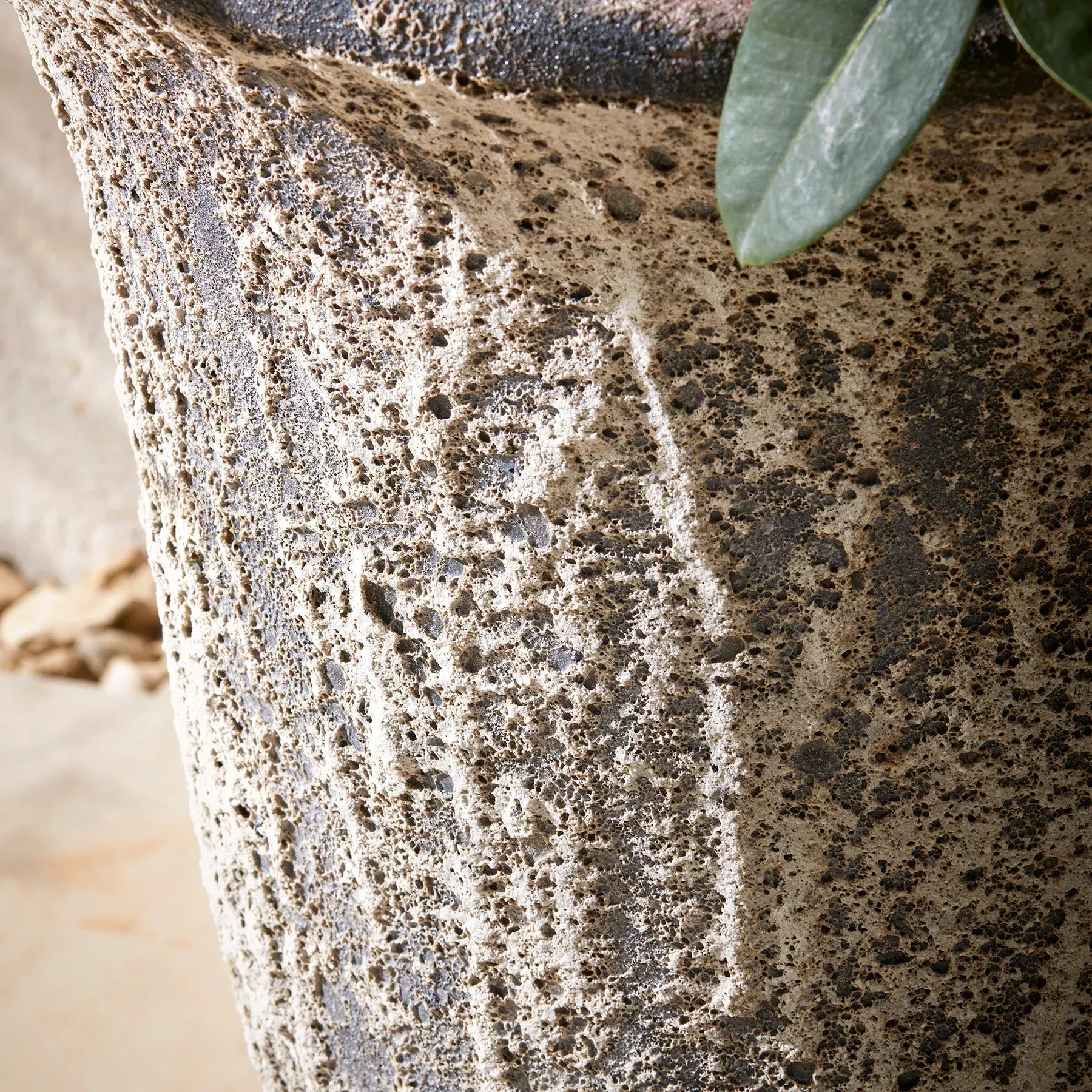 Large Garden Urn Planter - Stone Effect, Clay