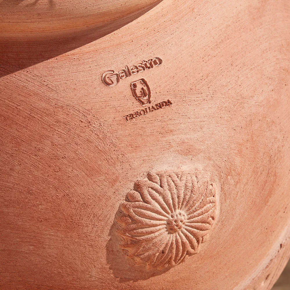 Large Oricio Pot with Handles - Terracotta