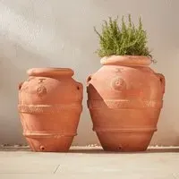 Large Oricio Pot with Handles - Terracotta