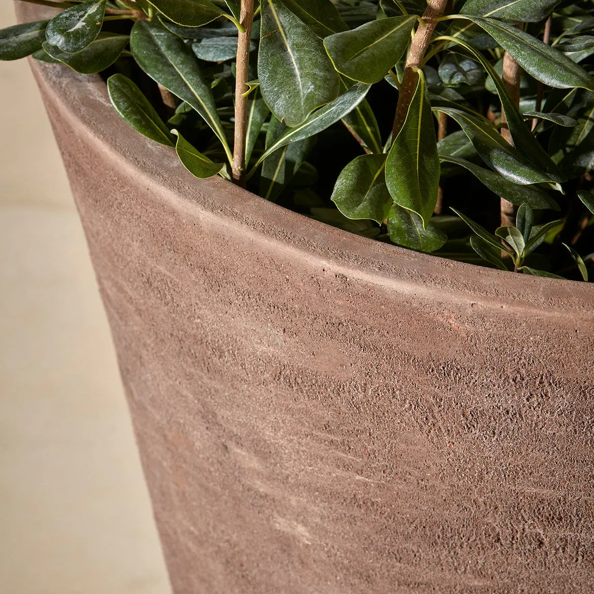 Large Planter Pot Frostproof - Brown, Terracotta