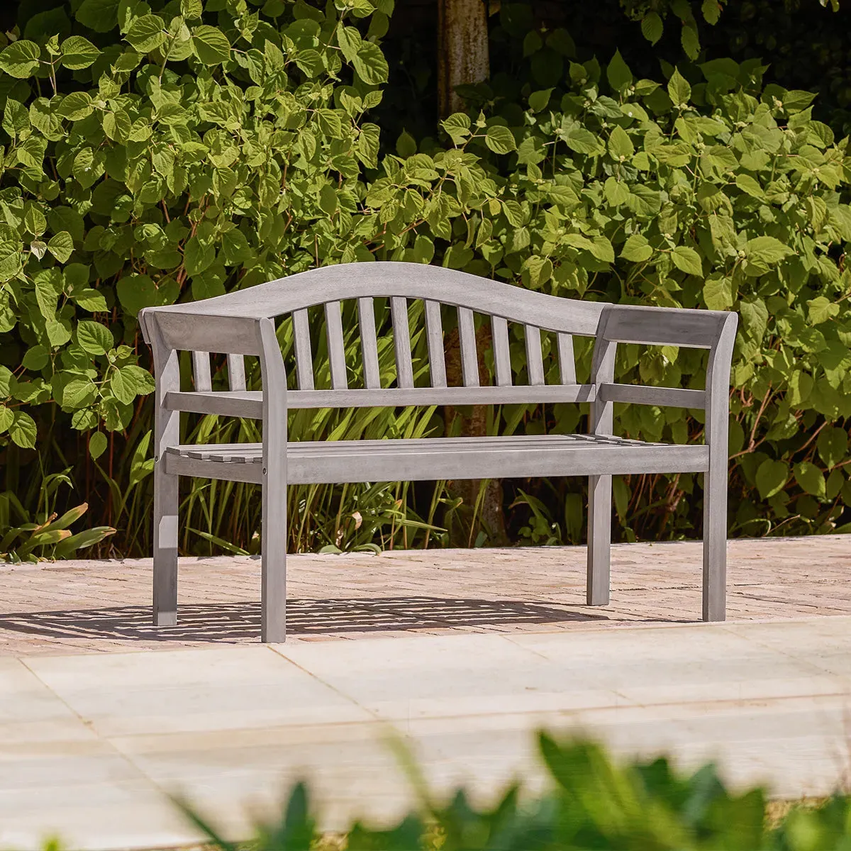 Classic Queen Garden Bench - Green, Eucalyptus alternate view