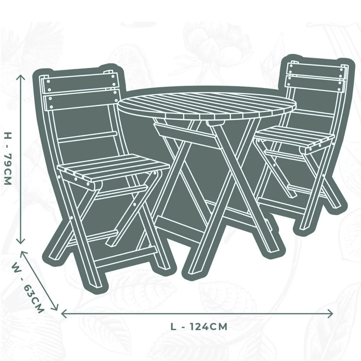 Repton Garden Bistro Set Furniture Cover product