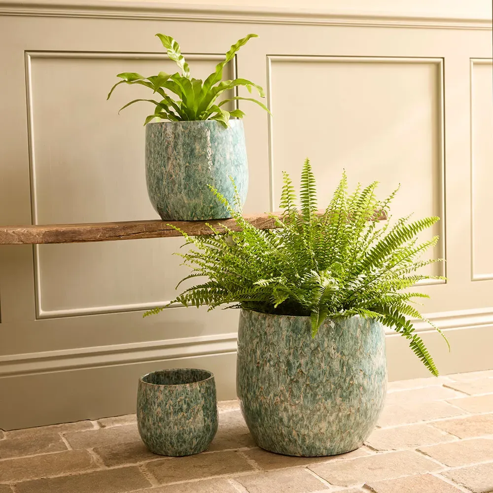 Torino Large Indoor Plant Pot - Glazed Ceramic alternate view