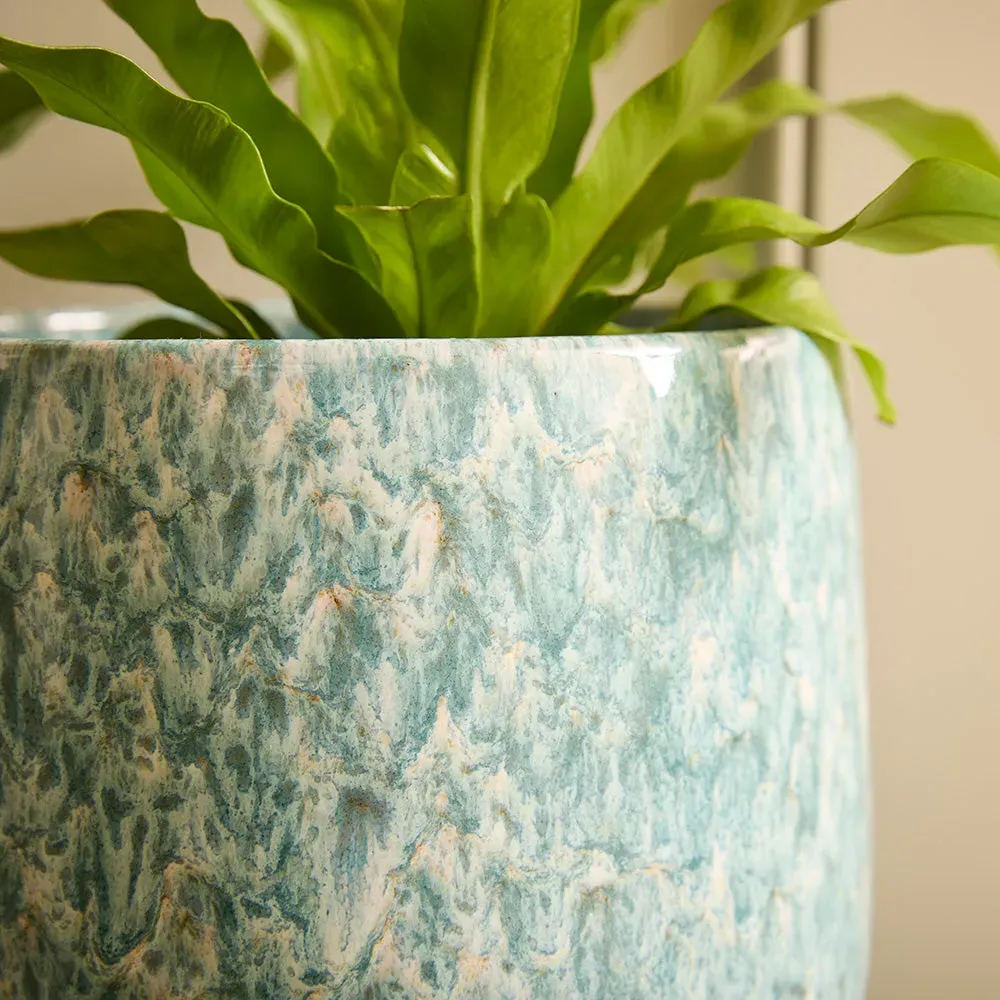Torino Large Indoor Plant Pot - Glazed Ceramic product