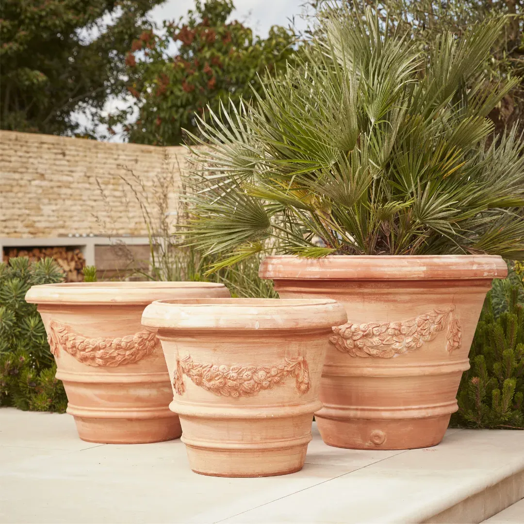 Extra Large Plant Pot with Drainage - Terracotta