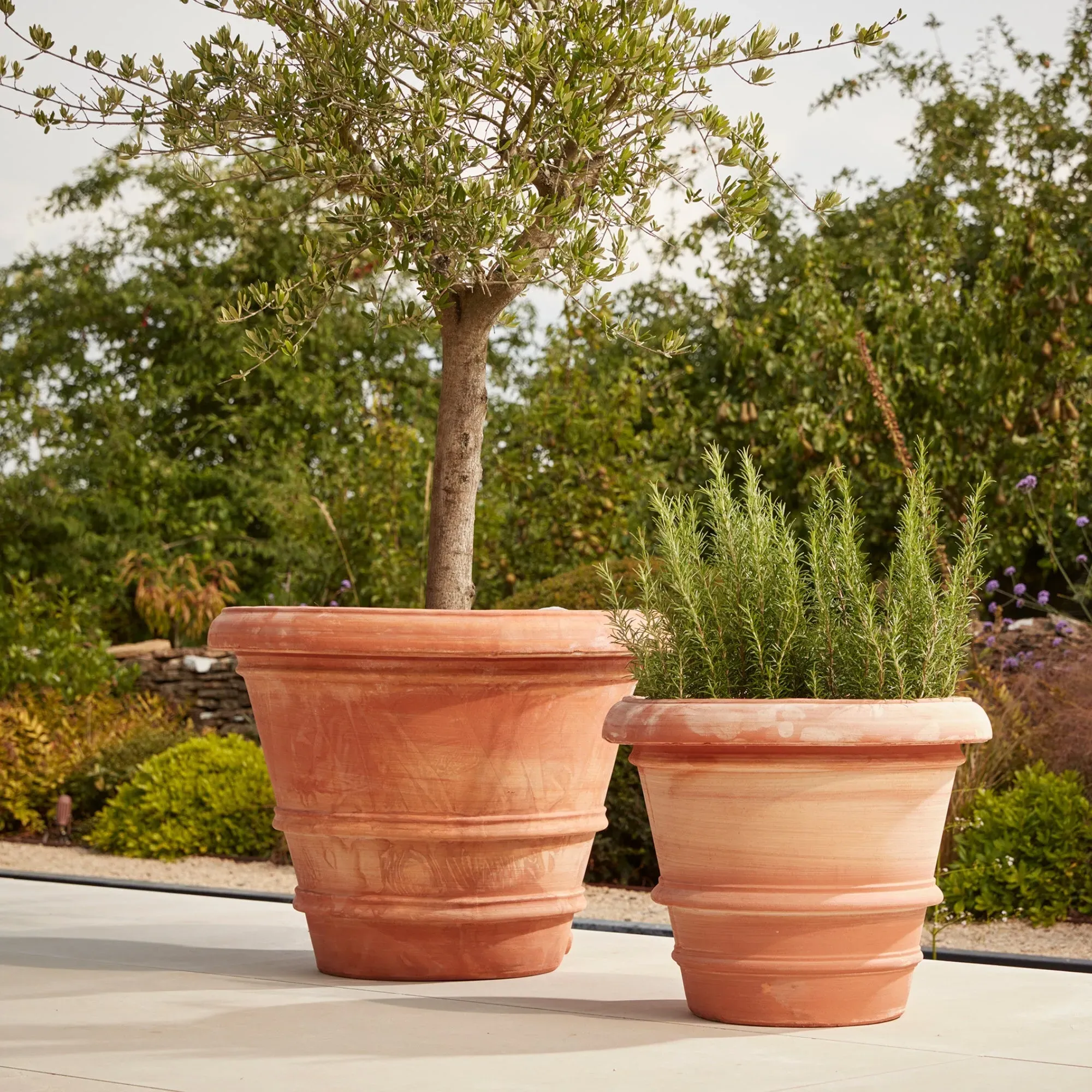 Large Plant Pot with Drainage - Red, Terracotta